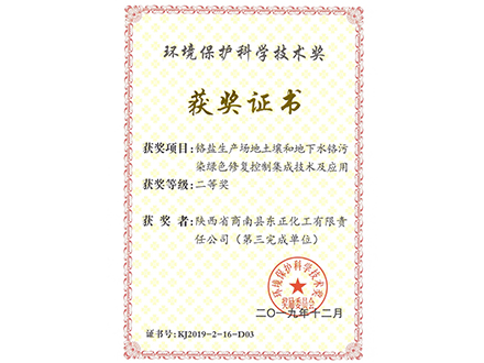 环境保护科学技术二等奖